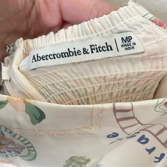 Abercrombie & Fitch Squareneck Fruit Print Mini Dress - Picture 3 of 4